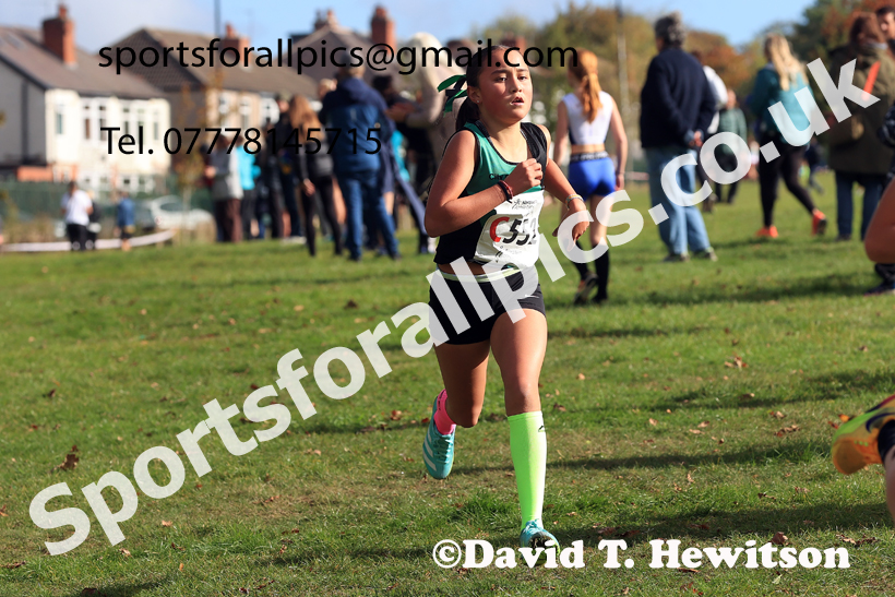 Girls Under-14s 2026 Northern Cross Country Relays, Graves Park, Sheffield. Photo: David T. Hewitson/Sports for All Pics